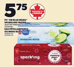 Independent City Market PC OR BLUE MENU SPARKLING WATER offer