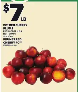 Independent City Market PC RED CHERRY PLUMS offer
