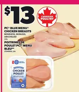 Independent City Market PC BLUE MENU CHICKEN BREASTS, 3'S offer