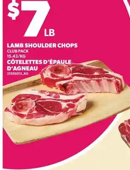 Independent City Market LAMB SHOULDER CHOPS offer
