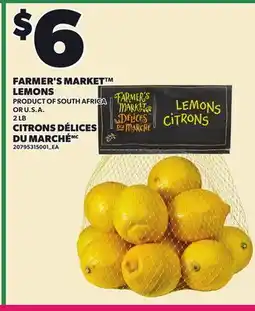 Independent City Market FARMER'S MARKET LEMONS, 2 LB offer