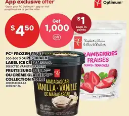 Independent City Market PC FROZEN FRUIT, 300-600 G OR PCO BLACK LABEL ICE CREAM, 500 ML offer