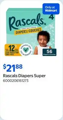 Walmart Rascals Diapers Super offer