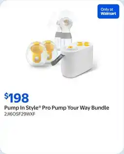 Walmart Pump In Style Pro Pump Your Way Bundle offer