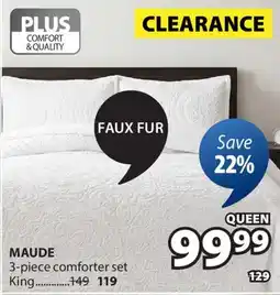 JYSK MAUDE 3-piece comforter set offer
