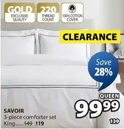 JYSK SAVOIR 3-piece comforter set offer
