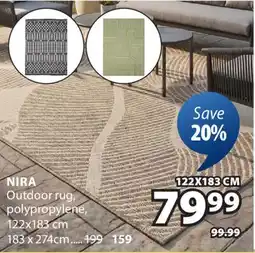 JYSK NIRA Outdoor rug offer