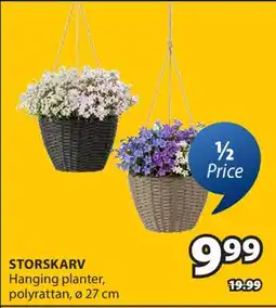 JYSK STORSKARV Hanging planter offer