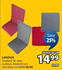 JYSK LONDON Outdoor XL seat cushion offer