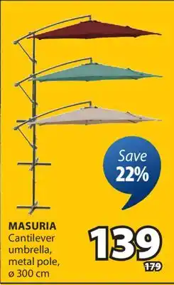JYSK MASURIA Cantilever umbrella offer