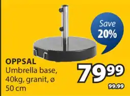 JYSK OPPSAL Umbrella base offer