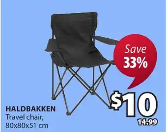 JYSK HALDBAKKEN Travel chair offer