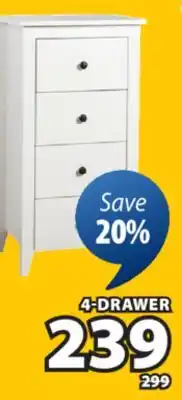 JYSK STOKE 4-DRAWER offer