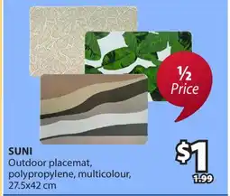 JYSK SUNI Outdoor placemat polypropylene, multicolour offer