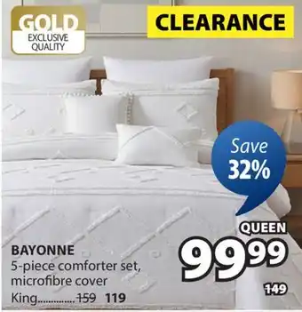 JYSK BAYONNE 5-piece comforter set offer