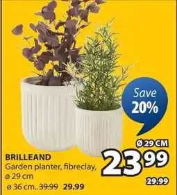 JYSK BRILLEAND Garden planter, fibreclay offer