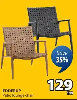 JYSK EDDERUP Patio lounge chair offer