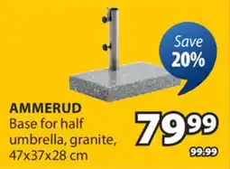 JYSK AMMERUD Base for half umbrella offer