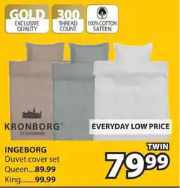 JYSK INGEBORG Duvet cover set offer