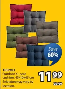 JYSK TRIPOLI Outdoor XL seat cushion offer