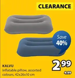 JYSK KALVU Inflatable pillow offer