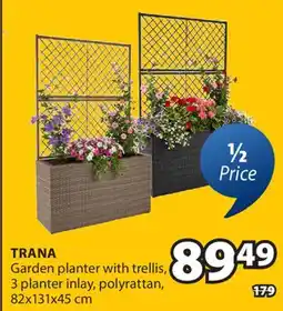 JYSK TRANA Garden planter with trellis offer