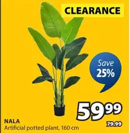 JYSK NALA Artificial potted plant offer