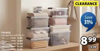 JYSK PROBOX Storage box with lid offer