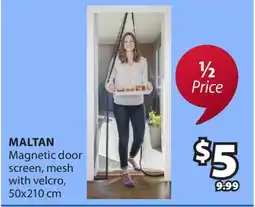 JYSK MALTAN Magnetic door screen, mesh with velcro, 50x210 cm offer