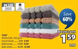 JYSK YSBY Washcloth, 450 gsm offer