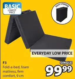 JYSK F3 Fold-a-bed, foam mattress, firm comfort, 9 cm offer