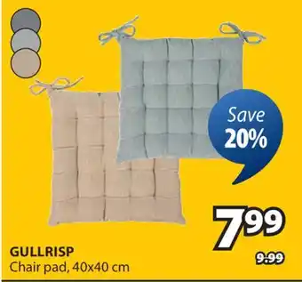 JYSK GULLRISP Chair pad offer
