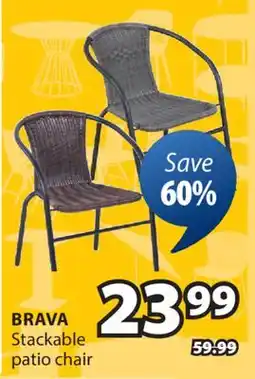 JYSK BRAVA Stackable patio chair offer