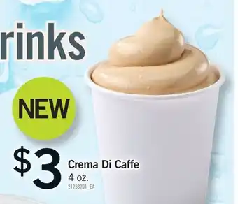 Fortinos CREMA DI CAFFE, 4 oz offer