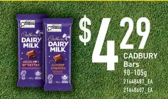 Fortinos CADBURY BARS offer