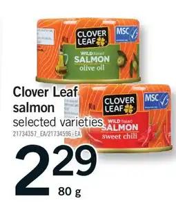 Fortinos CLOVER LEAF SALMON offer