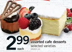 Fortinos ASSORTED CAFE DESSERTS offer