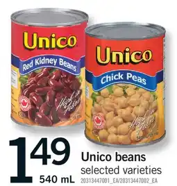 Fortinos UNICO BEANS offer