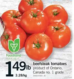 Fortinos BEEFSTEAK TOMATOES offer