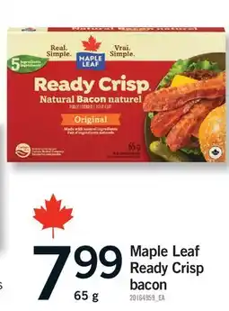 Fortinos MAPLE LEAF READY CRISP BACON offer