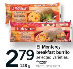 Fortinos EL MONTEREY BREAKFAST BURRITO offer