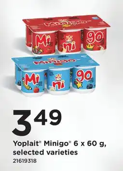 Fortinos YOPLAIT MINIGO , 6 X 60 G offer
