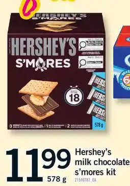 Fortinos HERSHEY'S MILK CHOCOLATE S'MORES KIT offer