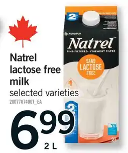 Fortinos NATREL LACTOSE FREE MILK offer