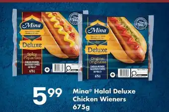 Fortinos MINA HALAL DELUXE CHICKEN WIENERS offer