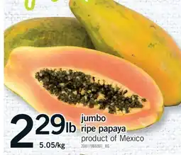 Fortinos JUMBO RIPE PAPAYA offer