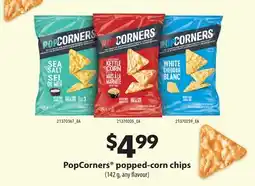 Fortinos POPCORNERS POPPED-CORN CHIPS offer