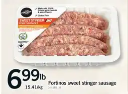 Fortinos FORTINOS SWEET STINGER SAUSAGE offer