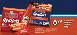 Fortinos SCHNEIDERS REDHOTS WIENERS offer