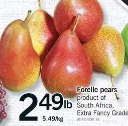 Fortinos FORELLE PEARS offer